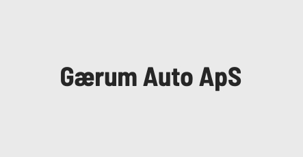 Gærum Auto ApS logo